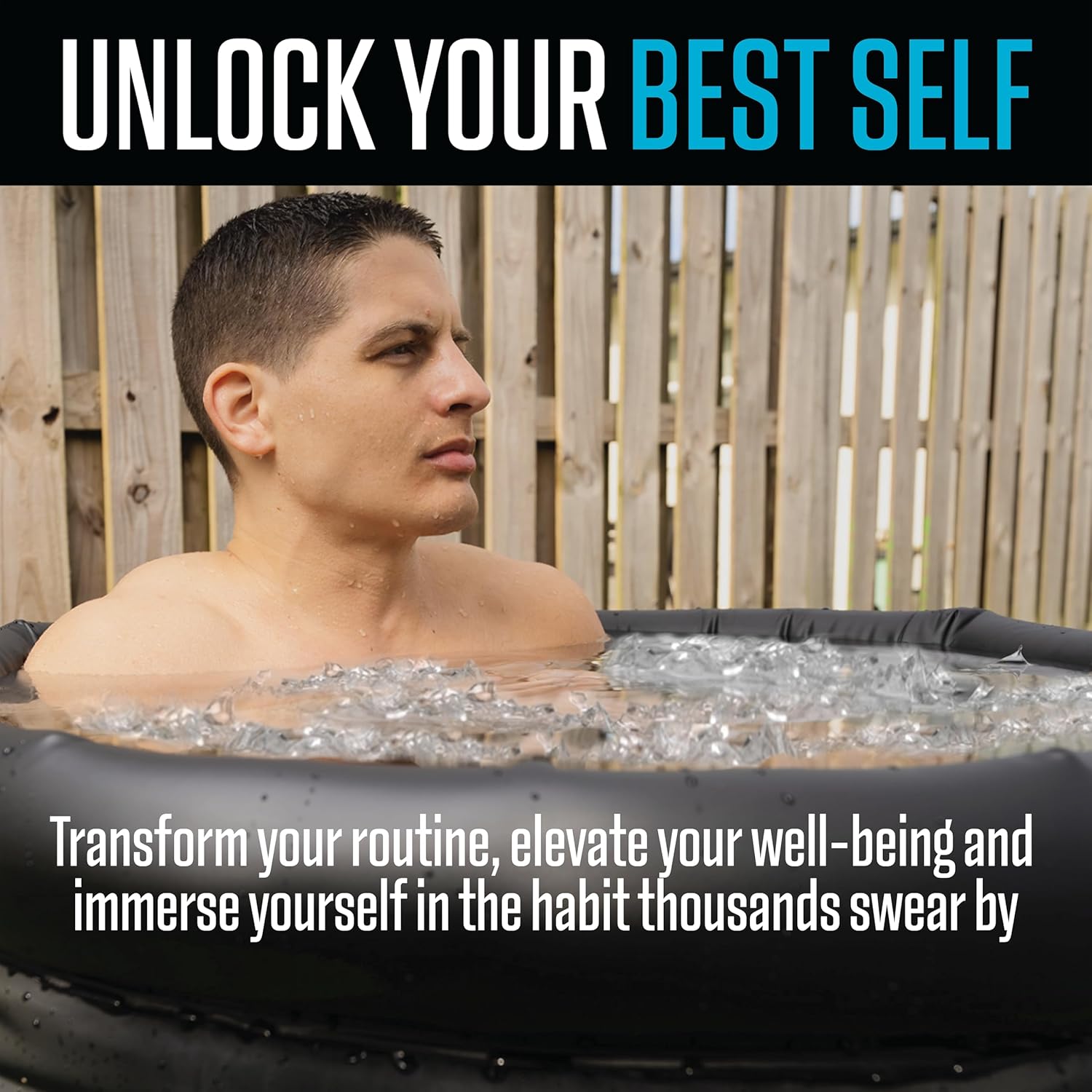 Wilder XL Cold Plunge Tub – 86 Gallon Triple-Insulated Portable Ice Bath for Recovery