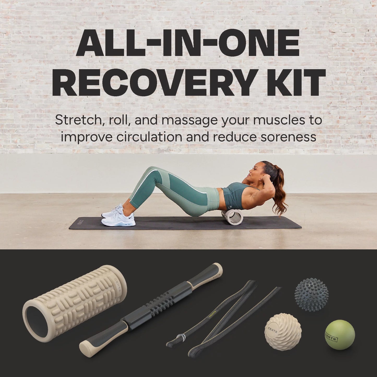 Chris Hemsworth Recovery Kit, Targets Sore Muscles, 6-Piece Set with 3-Month  Membership